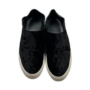 Tibi slip on velvet sneakers